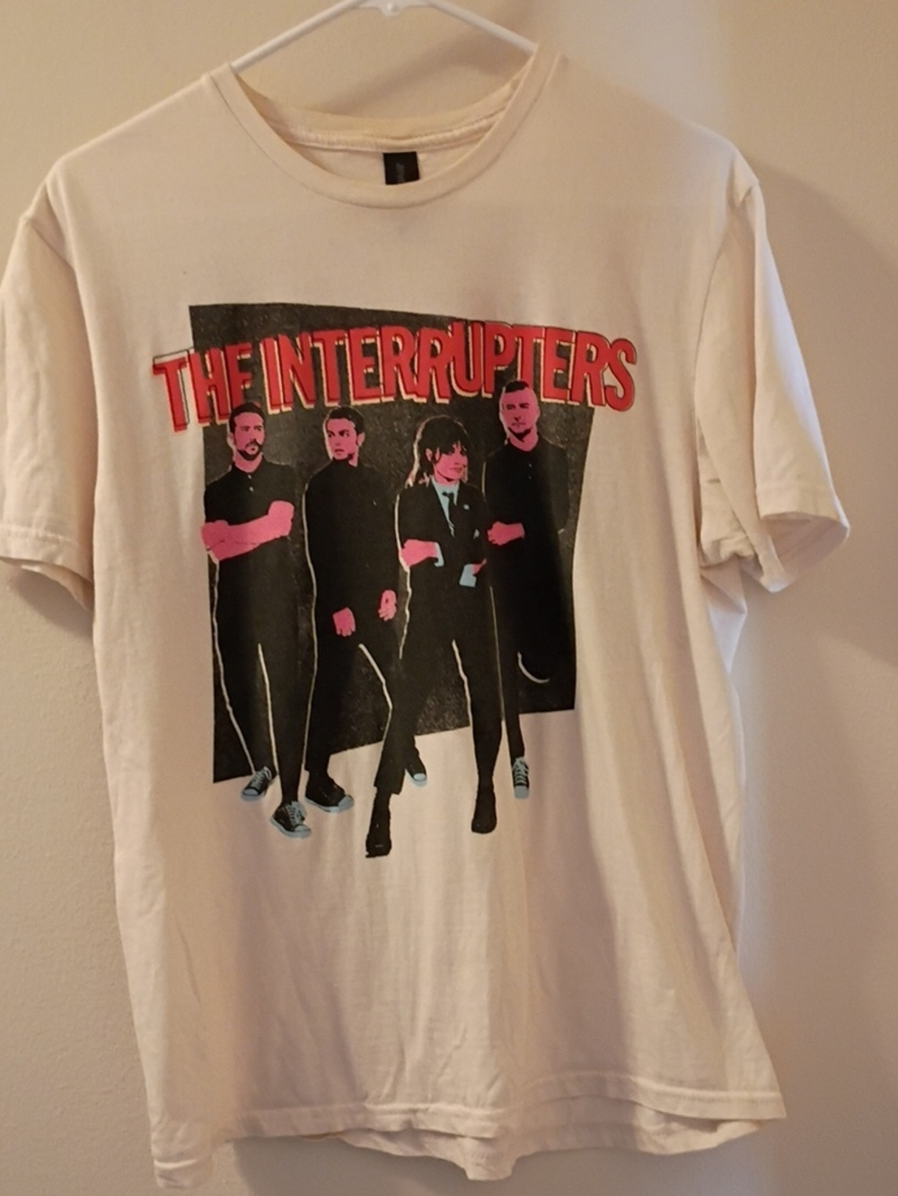 The Interrupters Band Tour Shirt Creme Color Size M More Like A Large Though.